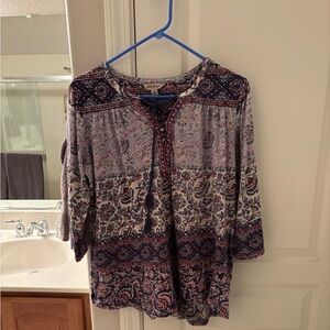 Lucky Brand tunic size 1X